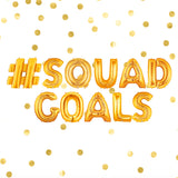 Squad Goals Party Letter Balloons