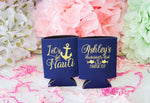 Let's Get Nauti Nautical Can Cooler