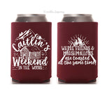 Smores Woods Bachelorette Can Cooler