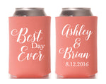 Best Day Ever Wedding Can Cooler