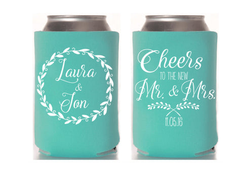 Cheers Wedding Can Cooler