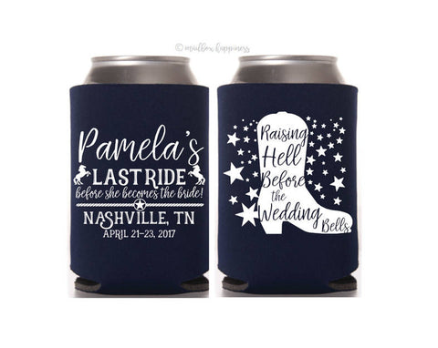 Last Ride Bachelorette Can Cooler