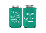 Cheers to Many Years Wedding Can Cooler