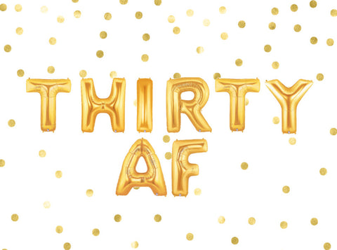 Thirty AF Balloons