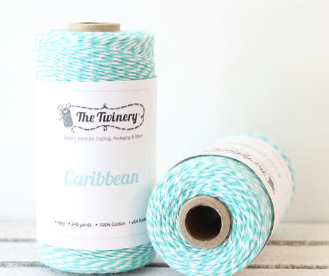 Teal Stripe Twinery Twine