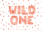 Wild One Rose Gold Balloons