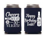 Cheers & Beers to 30 Years Birthday Can Cooler