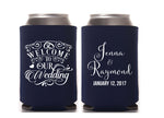 Welcome Wedding Can Cooler
