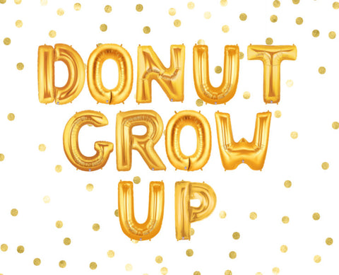 Donut Grow Up Balloons