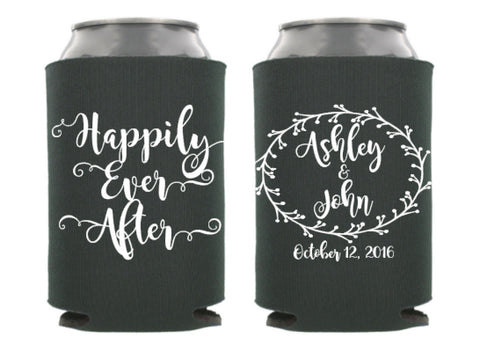 Happily Ever After Wedding Can Cooler