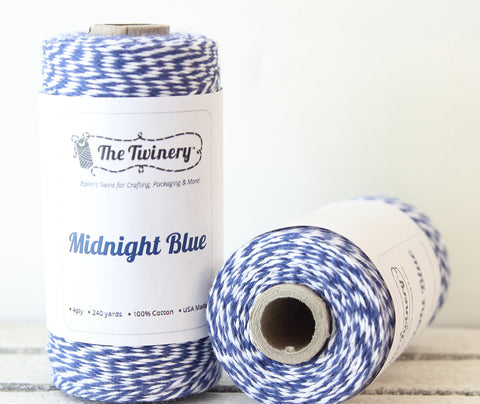 Navy Blue Stripe Twinery Twine