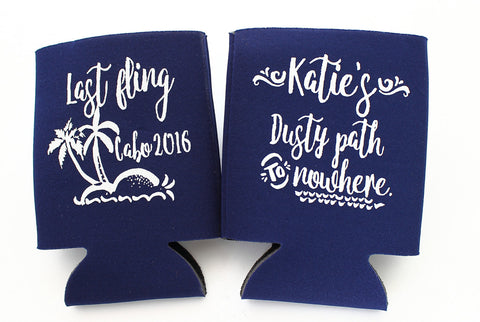 Last Fling Destination Wedding Can Cooler