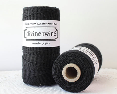 Black Solid Divine Twine