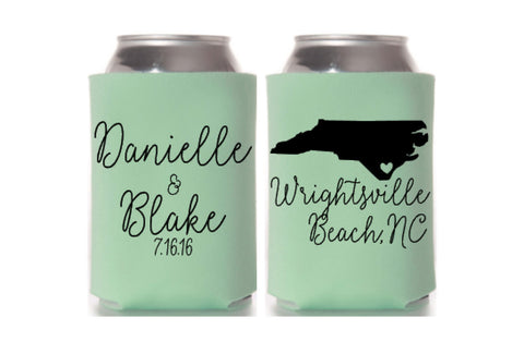 North Carolina Wedding Can Cooler