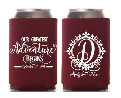 Greatest Adventure Monogram Can Cooler