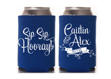 Sip Sip Hooray Wedding Can Cooler