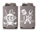 I Do BBQ Wedding Can Cooler