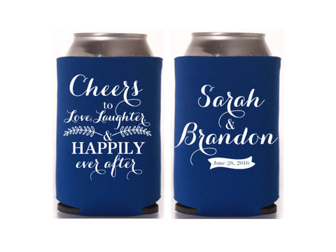 Cheers to Many Years Wedding Can Cooler