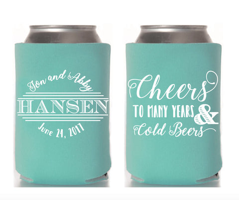 Cheers to Many Years & Cold Beers Can Cooler