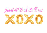 XOXO 40 Inch Gold Balloons