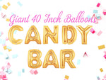 Candy Bar 40 Inch Gold Balloons