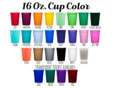 Personalized Wedding Cups - Colored Stadium Cups - Wedding Favor Cups - Plastic Cocktail Cups - Reception Cup - Wedding Supplies