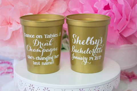 Bachelorette Cups