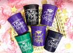 Graduation Party Cups The Tassel Was Worth the Hassle Class of 2018 Graduation Cap Plastic Cups College Graduation Personalized Cups