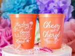 The Sun & The Sand and a Drink in my Hand Custom Cups