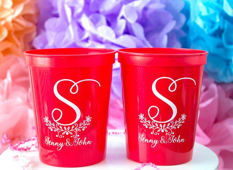 Monogram Cups