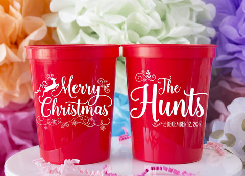 Merry Christmas Party Cups