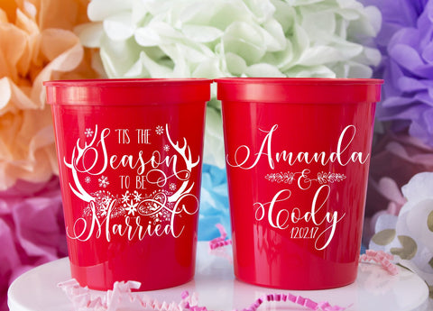 Christmas Wedding Cups