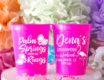 Palm Springs Bachelorette Stadium Cup - Hen Party Decor - Custom Drink Cup - Plastic Cocktail Cups - Personalized Party Cups - Bar Crawl Cup