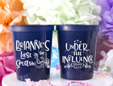 Last Splash Party Stadium Cup - Bachelorette Cups - Bridal Shower Favors - Cocktail Cups - Personalized Drink Cups - Mermaid Bachelorette