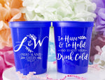 To Have and to Hold Stadium Cup - Monogram Cups - Wedding Favors - Cocktail Cups - Reusable Cups - Reception Cups - Bridal Shower Favors