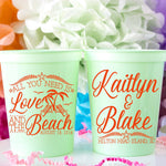 Beach Wedding Cups