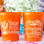 Taco Wedding Personalized Cups for Wedding
