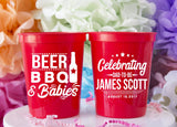 Dad to Be Stadium Cup - Baby Shower Favors - Dad Baby Shower Decor - Cocktail Cups - BBQ Baby Shower - Gift for Dad - Father's Day Gift