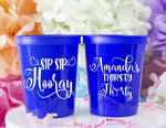 Sip Sip Hooray Stadium Cup - Dirty 30 Decor - Thirsty Thirty Decor - 30th Birthday Party - Custom Birthday Favors - 1988 Birthday