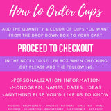 30th Birthday Cups Pop the Prosecco Pop the Bubbly Personalized Cups Birthday Party Favors Beach Bachelorette Cups Plastic Stadium Cups