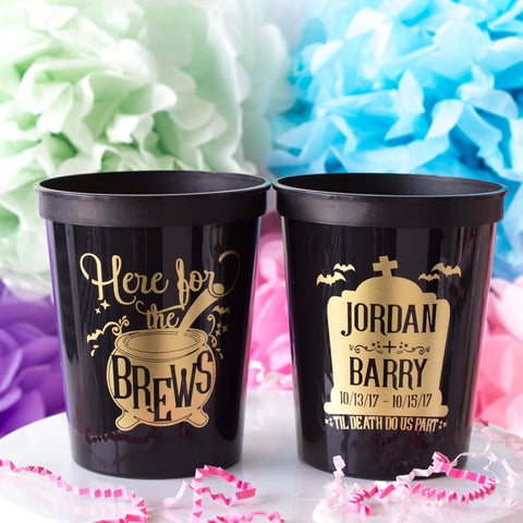 Halloween Wedding Cups