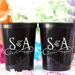 Wedding Stadium Cups Personalized Wedding Favors for Guests Infinity Cups Custom Plastic Wedding Cups Modern Wedding Party Cups for Wedding
