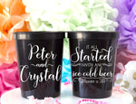 Custom Wedding Cups Personalized Cups Wedding Favors for Guests Custom Plastic Cups Wedding Party Cups Custom Stadium Cups