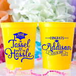 The Tassel Was Worth the Hassle High School Graduation College Grad 2018 Graduate Graduation Party Cups Custom Party Cups Stadium Cups