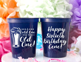 Personalized Cups Birthday Cups 60th Birthday Party Cups Cheers to 60 Years Cheers & Beers Stadium Cups Plastic Cups Custom Cups Beer Cups