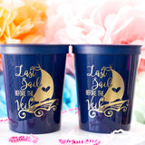 Last Sail Before the Veil Bachelorette Party Favors Plastic Party Cups Nautical Bachelorette