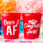 2018 Graduation Party Favors Grad Party College Graduation Cups Personalized Cups Graduation Decor Tassel Cups Graduate Cups Stadium Cups