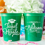 The Tassel Was Worth the Hassle High School Graduation College Grad 2018 Graduate Graduation Party Cups Custom Party Cups Stadium Cups