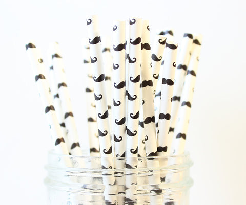 Mustache Paper Straw