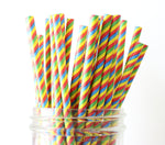 Candy Stripe Paper Straw